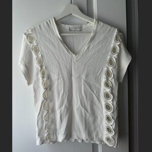Sandro Paris white blouse size 1